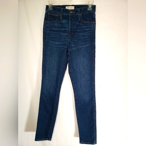 Madewell Medium Washed 10' High Rise Skinny Jeans Sz 25 - Picture 2 of 11